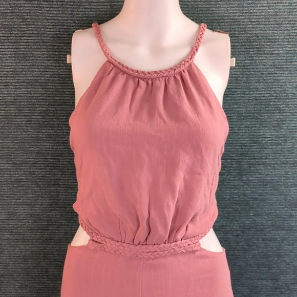 Lulu's Cut Out Jumpsuit In Dusty Pink - Picture 6 of 13